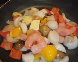 春野菜と海鮮のXO醤バター炒め♪作り方7写真
