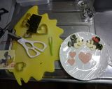 ☆キャラ弁☆ミッキーとミニーのオムライス作り方1写真