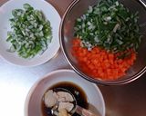 炊飯器♡節約つまみ♡青い部分➕パラ②炒飯作り方1写真