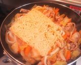 野菜たっぷりうどん焼きそば【自炊4食目】作り方7写真