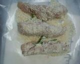 鶏ささみ梅しそチーズ焼き作り方5写真