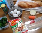 フランスパンの船型キッシュ作り方1写真