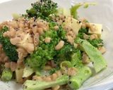 ブロッコリーの納豆チーズ丼作り方4写真