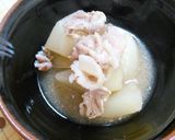 大根と豚肉の簡単煮作り方8写真