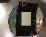 切り餅レンジで1分★海苔巻きチーズ作り方2写真