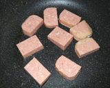 ランチョンミート丼作り方3写真