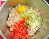 鶏ひき肉の紅生姜入り磯辺焼き♡お弁当にも作り方1写真