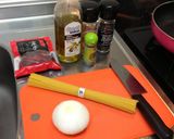 新玉ねぎのペペロンチーノ作り方1写真