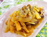 シメジと玉ねぎと竹輪のカレー炒め煮♪作り方9写真