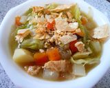 簡単・満足野菜スープ☆さくさくチーズのせ作り方5写真