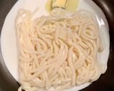 簡単！たらこクリームうどん☆メモ書き作り方1写真