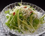 シラス干しと水菜のサラダ作り方7写真