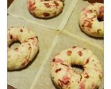 桜とクランベリーの春色ベーグル作り方6写真