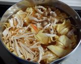 チーズ風味のキムチパスタスープ作り方2写真