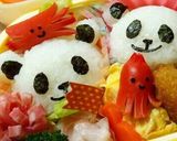 キャラ弁☆運動会☆タコ&カニウインナー☆作り方3写真