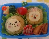 LINE☆ムーン＆コニーキャラ弁♪作り方7写真