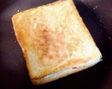 ルクルーゼ蓋利用・フライパンホットサンド作り方5写真
