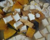 ☆かぼちゃと鶏肉と厚揚げの煮物☆作り方4写真
