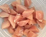 鶏肉 蓮根 人参の煮物作り方2写真