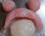 キャラ弁ピンクぐまのキティちゃん作り方1写真