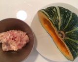かぼちゃと鶏ミンチの炊いたん^_^作り方1写真