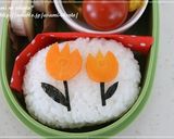 キャラ弁＊誰でも簡単！チューリップ弁当作り方2写真