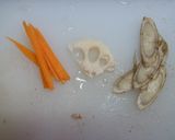 うちのお弁当　根菜のめんつゆ煮作り方1写真
