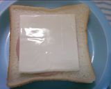 簡単！朝ごはん！ハムチーズトースト作り方1写真