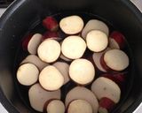 さつま芋とリンゴのゆず茶煮作り方1写真