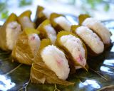 桜の花と葉で✿春の香り♫桜おにぎり✿作り方6写真