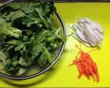 しゅんぎくのレモンマスタード炒め作り方1写真
