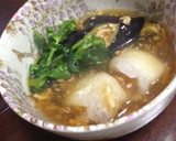 揚げ餅と茄子の熱々生姜餡掛け作り方8写真