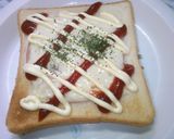 簡単！朝ごはん！ハムチーズトースト作り方3写真