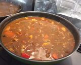 湯で野菜カレー弁当作り方1写真