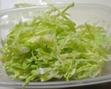 安心美味しいお弁当用キャベツのせん切り作り方1写真