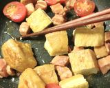 福井発✫焼きあぶらげ×缶つまベーコン作り方11写真