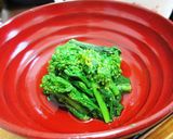 レンジで簡単！菜の花のおひたし作り方2写真