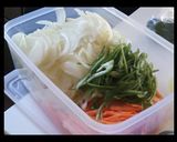 豚ﾋﾚ肉と野菜た～っぷりのｿｰｽ漬け作り方2写真