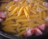 美的！芽キャベツと鮭のマスタードペンネ作り方2写真