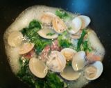 サクラとハマグリの和風パスタ作り方5写真