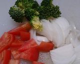 新玉ねぎとサーモンのサラダ作り方1写真