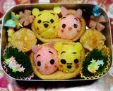 キャラ弁いなりinプーさんとピグレット作り方8写真