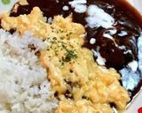 簡単アレンジ!オムライス風ハヤシライス♪作り方3写真