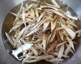 ゴボウと豚肉の味噌炒め作り方1写真