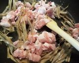 ゴボウと豚肉の味噌炒め作り方4写真