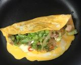 とろ〜りチーズのキャベツのオムレツ♡作り方8写真