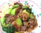 牛肉とチンゲン菜の炒め物作り方6写真