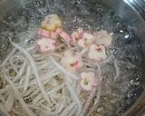 もやしの澄まし汁＊花麩入り作り方2写真
