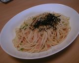 明太子とイカのスパゲティ作り方5写真