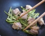 鶏肉とピーマンの粒マスタード炒め作り方3写真